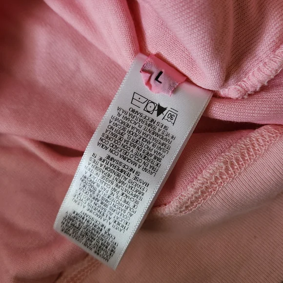 Juicy Couture "Juicy Made me Do It" vintage  bubblegum pink terry jacket Large - Picture 3 of 8